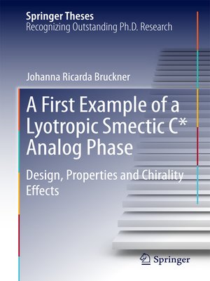 cover image of A First Example of a Lyotropic Smectic C* Analog Phase